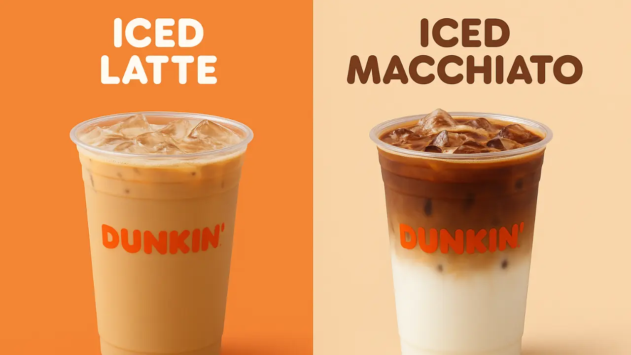 Dunkin Iced Latte vs Iced Macchiato