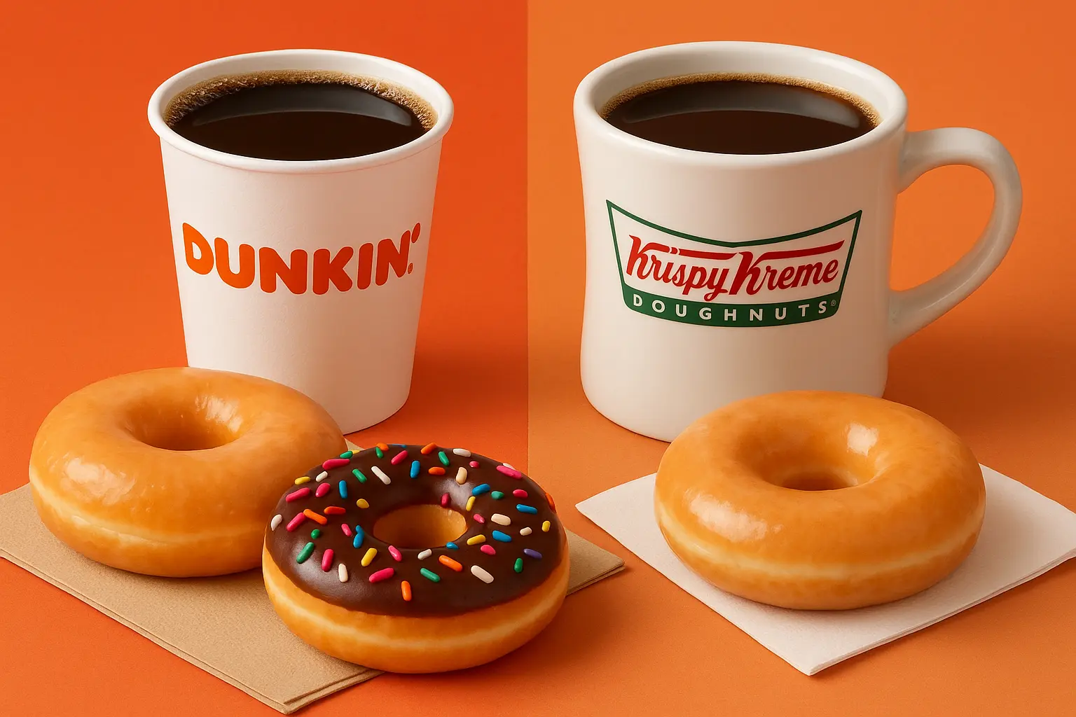 What Is The Difference Between Dunkin Donuts And Krispy Kreme